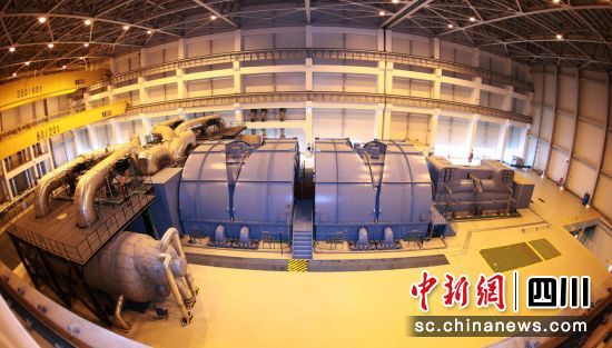 “华龙一号”全球首堆示范工程福清核电汽轮发电机组。AG真人官方网电气 供图